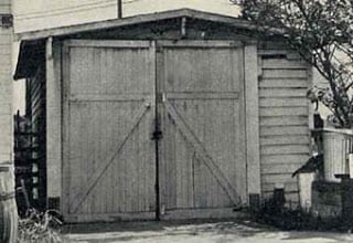 1923 Walt Disney's uncle Robert's garage-aussenansicht