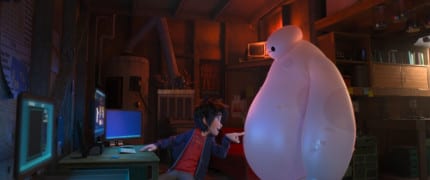 "BIG HERO 6" Pictured (L-R): Hiro, Baymax. ©2014 Disney. All Rights Reserved.