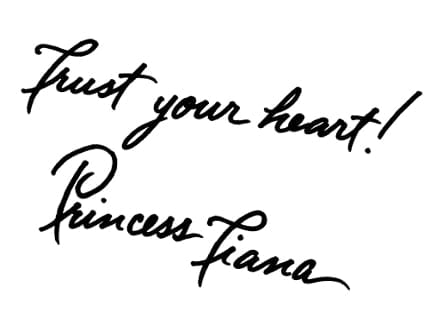 Hold on. No heart-dotted i’s? No fancy underlines? Tiana’s handwriting, unlike what we’ve seen from the other lovely ladies, is far from frilly. See how she crosses her lower case T’s toward the top? That shows her high self-esteem and optimism. Her letters are squished together and connected, which means this princess makes her decisions carefully — all fine qualities in a business owner, we’d say.