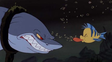The-Shark-and-Flounder-in-The-Little-Mermaid