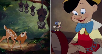 six degrees of disney bambi and pinocchio