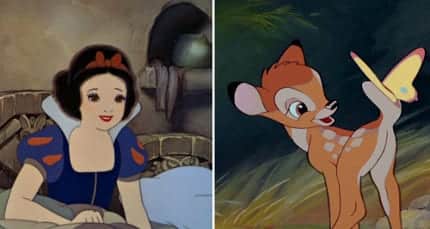 six degrees of disney snow white and bambi