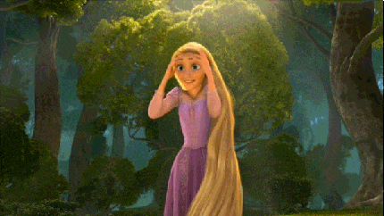 Rapunzel Excited
