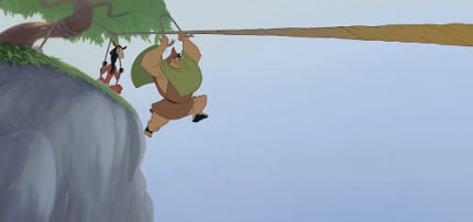 Rope Zip line Kuzco and Pacha Emperors New Groove