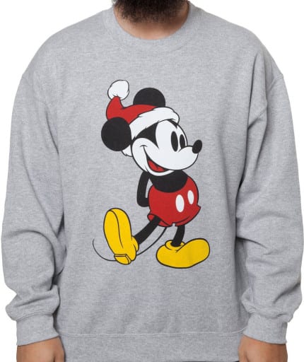Mickey Christmas Sweatshirt 80s Tees