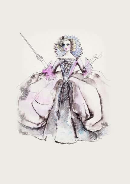 CINDERELLA COSTUME SIGNAGE godmother