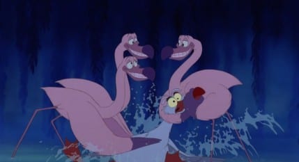 Kiss-the-Girl-Flamingoes-and-Scuttle