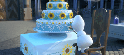 Olaf-and-Cake