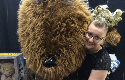 Chewbacca plush at star wars celebration