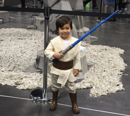Jedi cosplayer at star wars celebration
