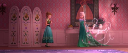 ALL DRESSED UP Elsa celebrates Anna's birthday by throwing a party full of surprises and presents, including summer dresses, until Elsa's icy powers have a few unintended consequences. The all-new Walt Disney Animation Studios short "Frozen Fever" opens in front of "Cinderella" on March 13, 2015. ©2015 Disney. All Rights Reserved.