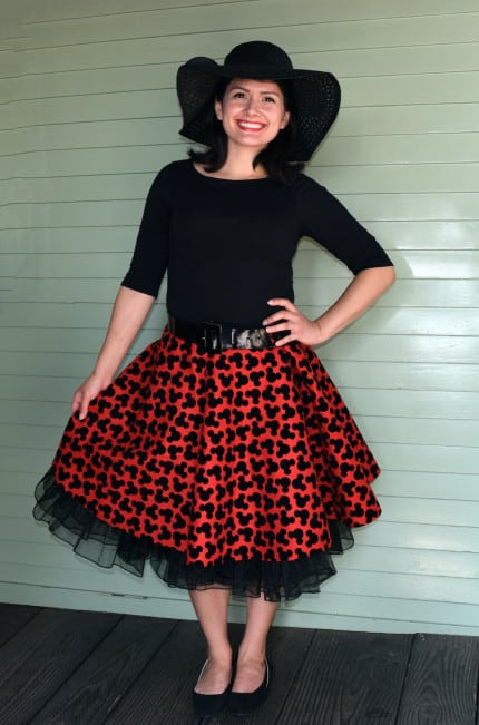 Red minnie skirt