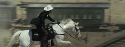 "THE LONE RANGER" ..Armie Hammer as The Lone Ranger and Silver..©Disney Enterprises, Inc. and Jerry Bruckheimer Inc. All Rights Reserved.
