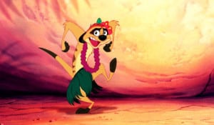 Timons hula in The Lion King