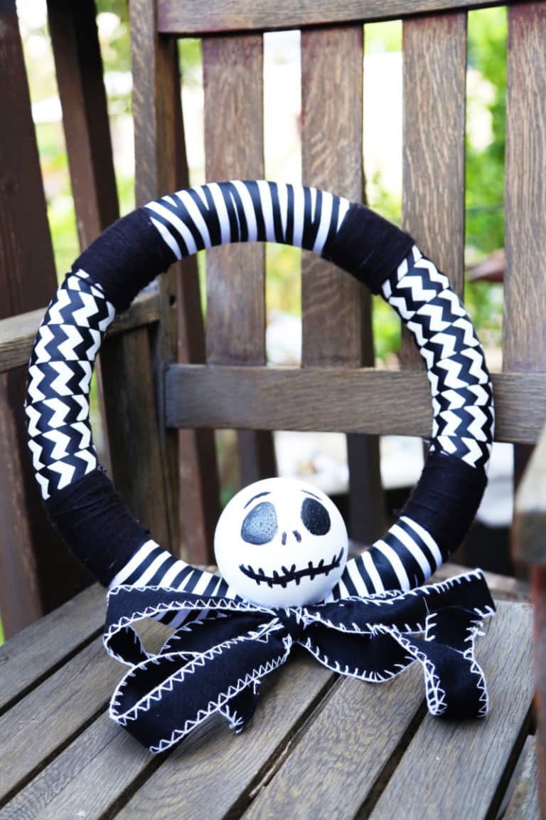 Make Your Own Jack Skellington Wreath!