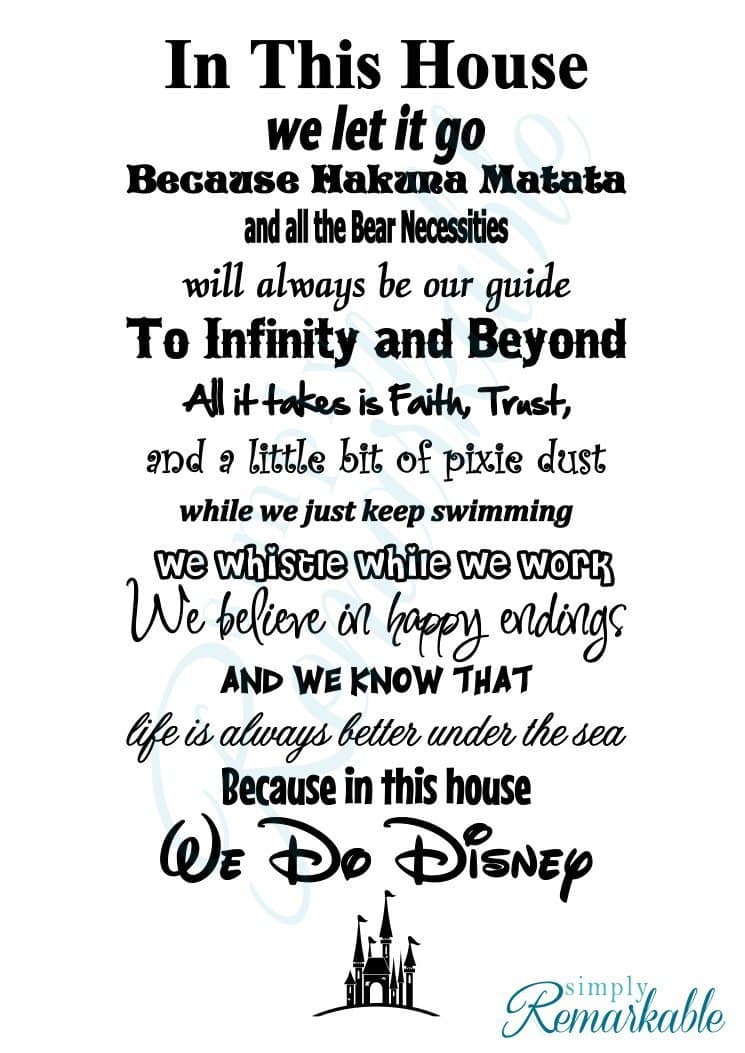 Download In This House We Do Disney - A Disney Families House Rules