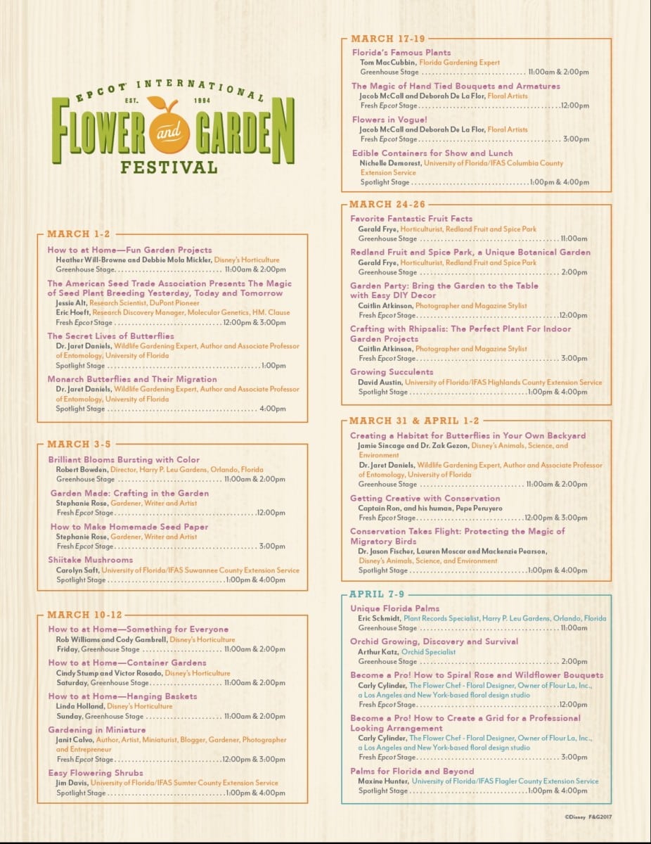 TMSM Presents A Complete Guide to EPCOT’s 2017 International Flower