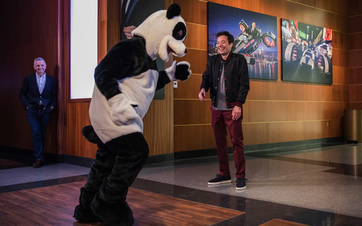 JimmyFallonandHashtagthePandaatRaceThroughNewYork1170x731 | The Main Street Mouse