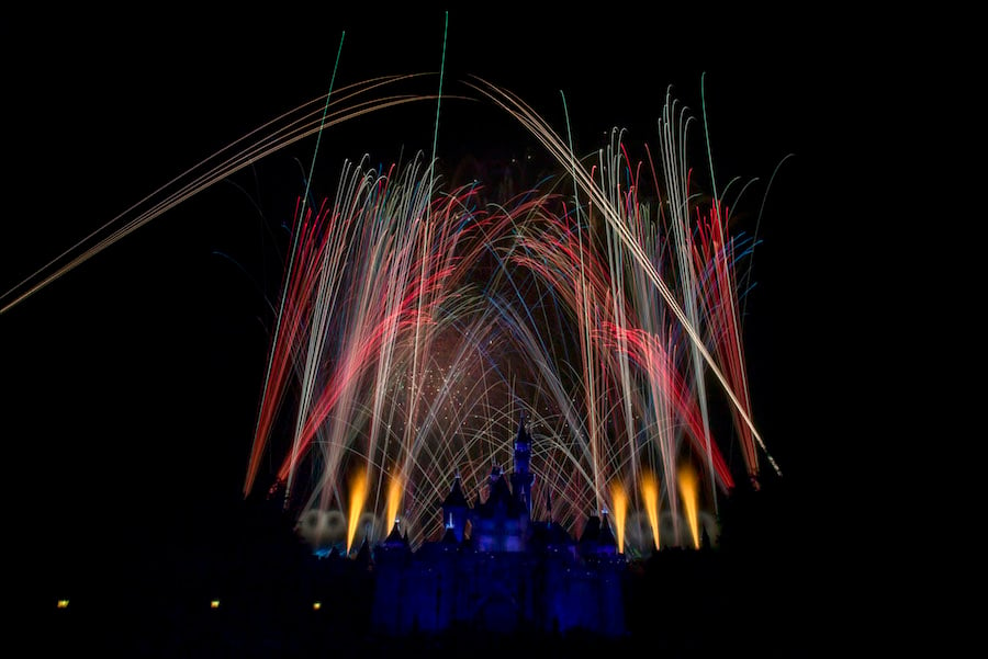 An Entire Disneyland Park Fireworks Spectacular in One Picture