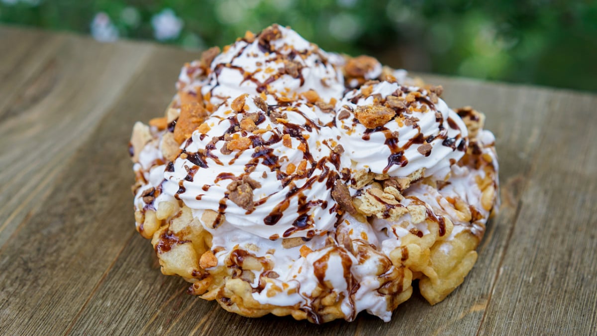 Stage Door Café S’more Funnel Cake at Disneyland Park