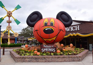 Mickey Pumpkin Photo Op at Disney Springs