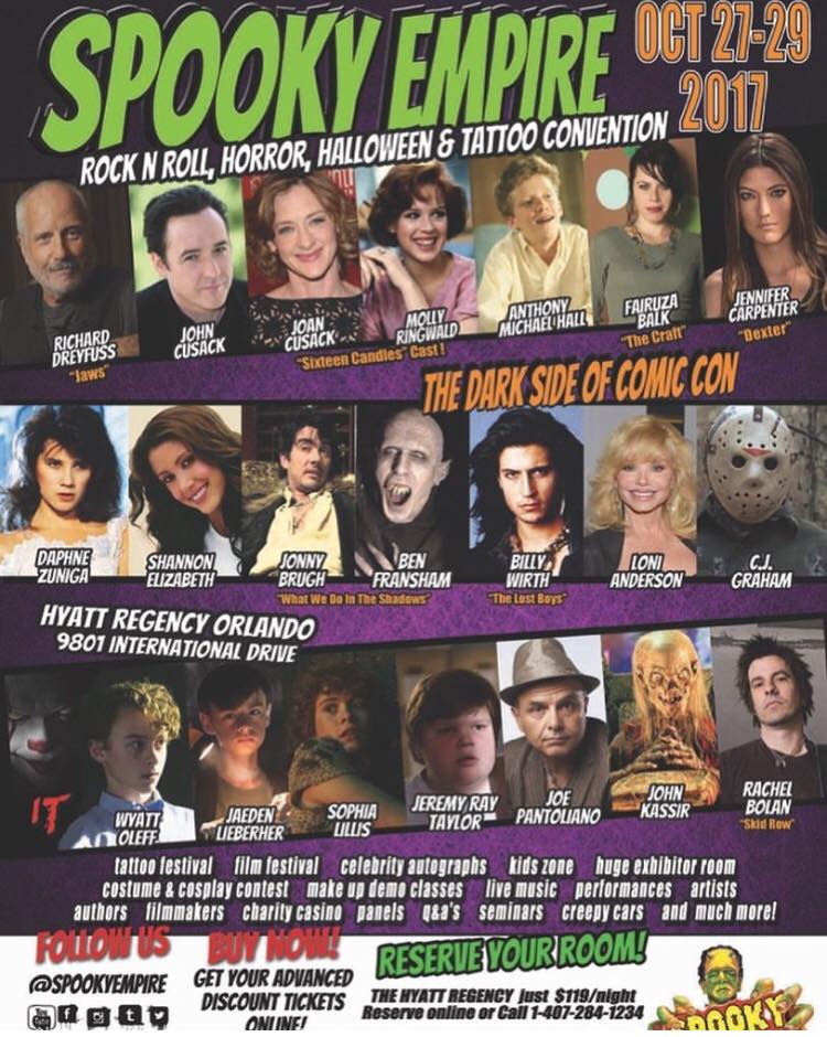 Spooky Empire in Orlando Begins Today through Sunday! SpookyEmpire