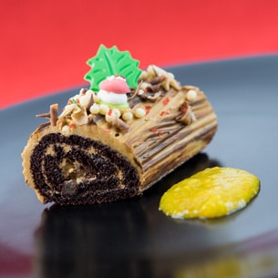 Chocolate Yule Log at Disney Festival of Holidays