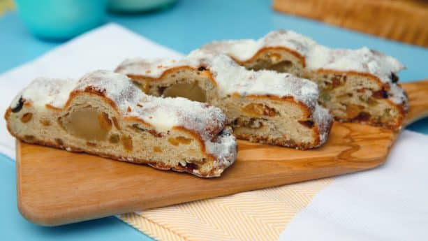 Stollen Holiday Fruit Cake from Bavaria Holiday Kitchen at Epcot International Festival of the Holidays