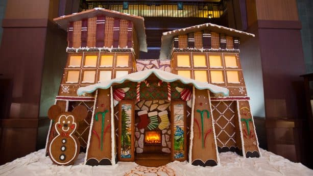 ExteriorofPetalsPoolBar | The Main Street Mouse Gingerbread House at Disneys Grand Californian Hotel Spa