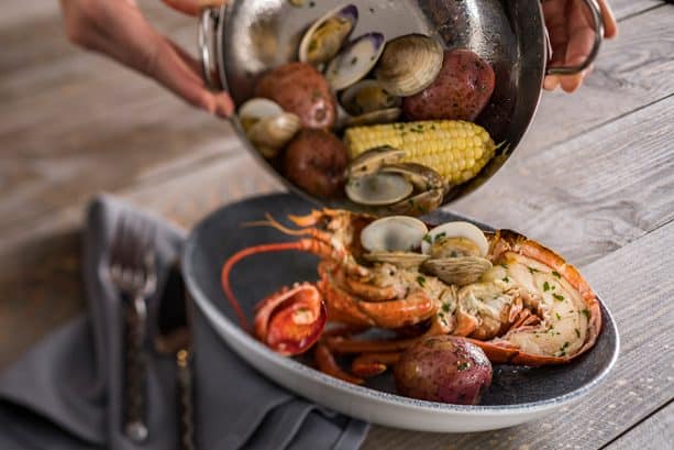 Coastal Clam Bake at Ale Compass Restaurant at Disneys Yacht Club Resort