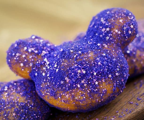 Blackberry Mickey shaped Beignets from Disneyland Park