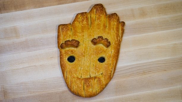 Groot Bread from Boudin Bread Cart in Disney California Adventure Park