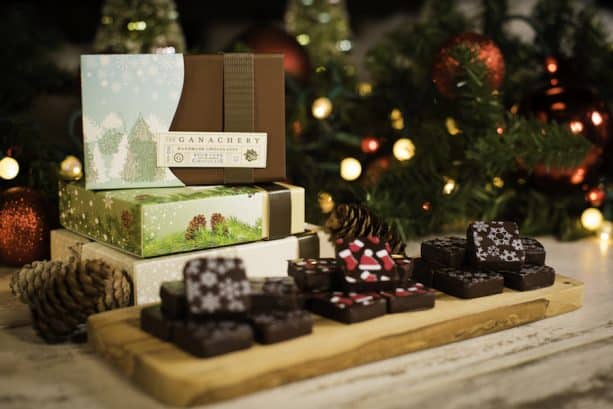 Holiday Boxes and Ganache Squares at The Ganachery at Disney Springs