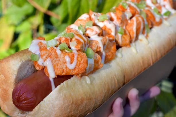 All-Beef Buffalo Chicken Hot Diggity Dog at Casey’s Corner at Magic Kingdom Park