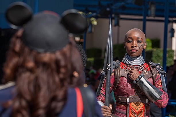| The Main Street Mouse Black Panther and Dora Milaje at Disney California Adventure Park