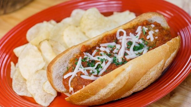 Vegetarian “Meatball” Sandwich at Paradise Garden Grill at Disney California Adventure Food & Wine Festival