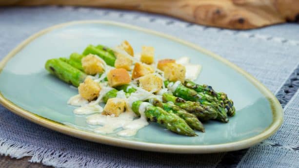 Grilled Asparagus Caesar Salad at Disney California Adventure Food & Wine Festival