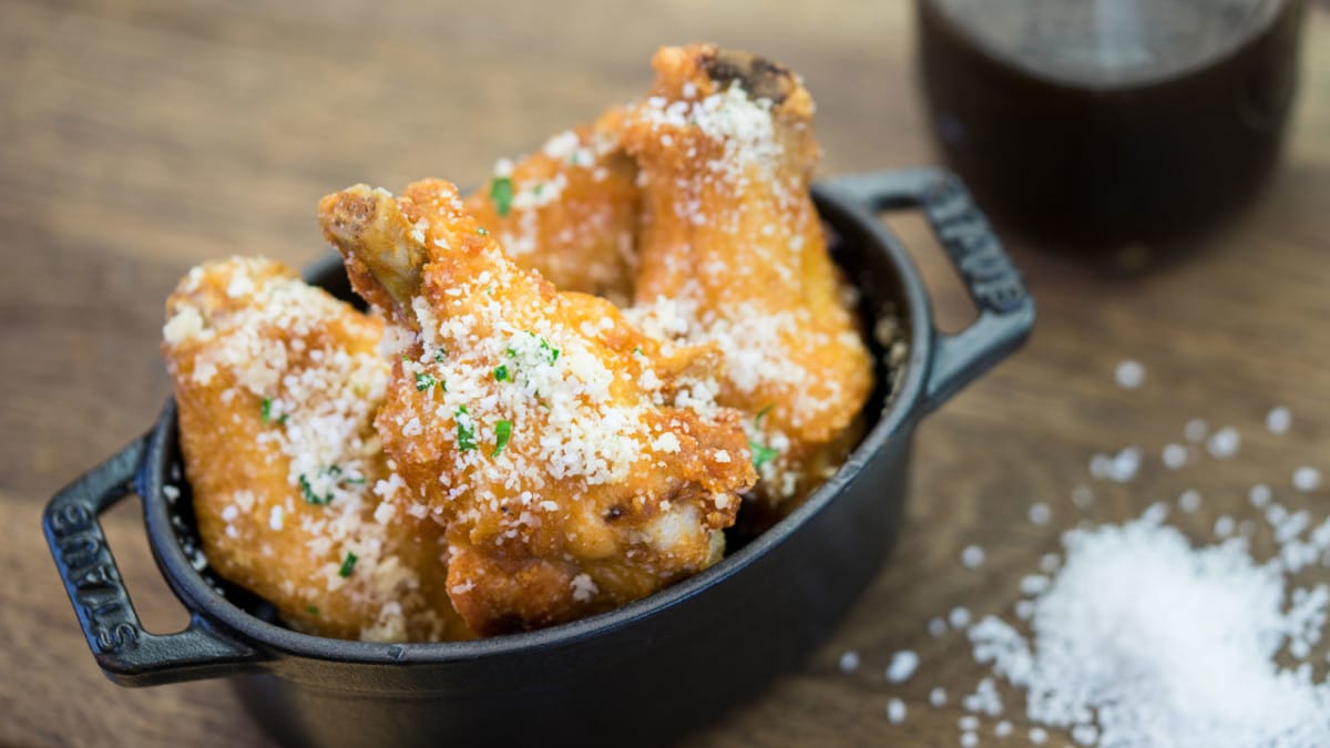 Salt & Beer Vinegar Parmesan Chicken Wings at Disney California Adventure Food & Wine Festival