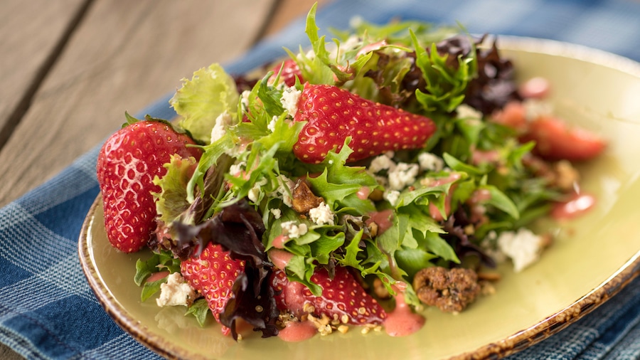 Field Greens with Fresh Strawberries at The Berry Basket at the Epcot International Flower & Garden Festival