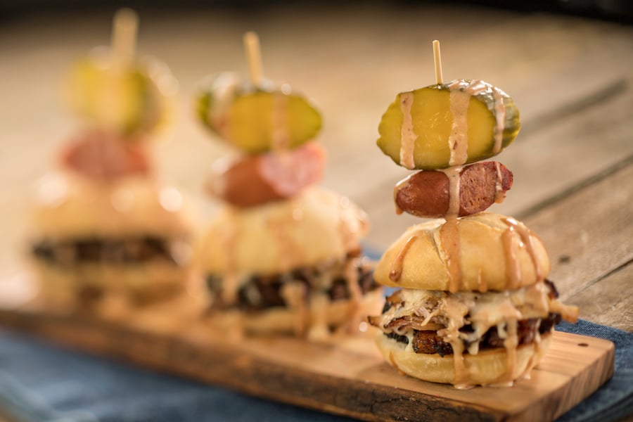 Pulled Pig Slider at The Smokehouse: Barbecue and Brews at the Epcot International Flower & Garden Festival