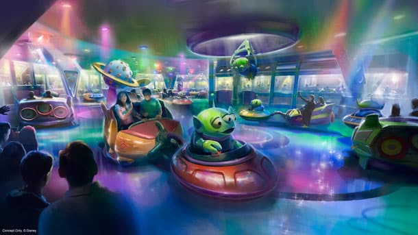 Alien Swirling Saucers