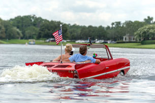 Amphicar ride - The BOATHOUSE at Disney Springs