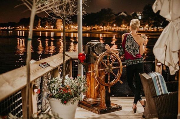 Over the water Deck Bar at the Boathouse at Disney Springs