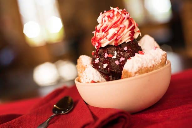 Strawberry Beignet Sundae at Disney’s Port Orleans Resort – French Quarter