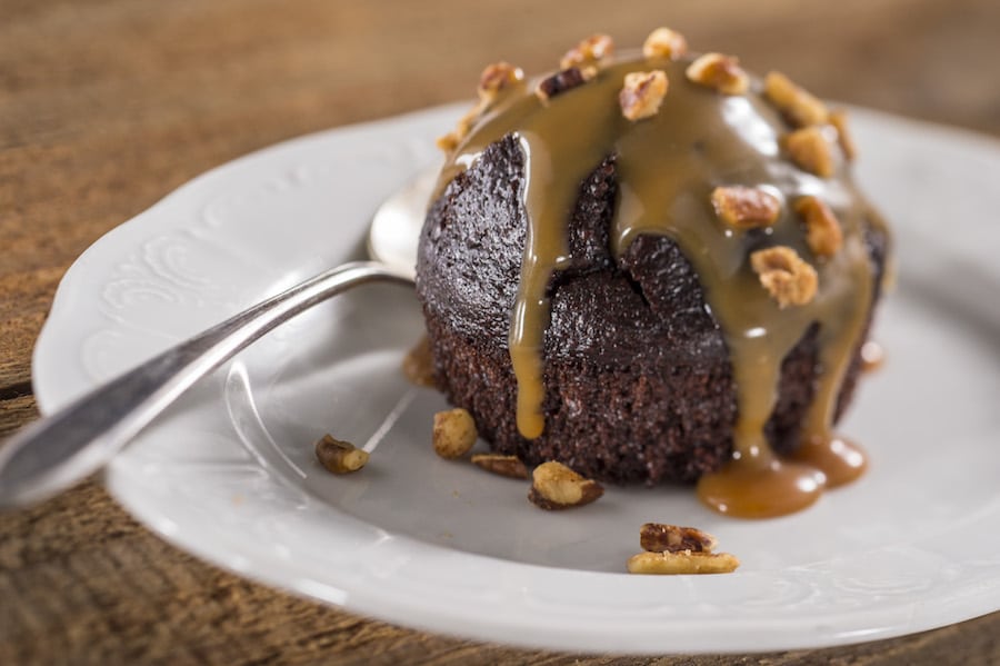 Warm Chocolate Cake at The Smokehouse: Barbecue and Brews at the Epcot International Flower & Garden Festival