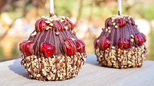 Black Forest Cherry Caramel Apple at Disneyland Resort