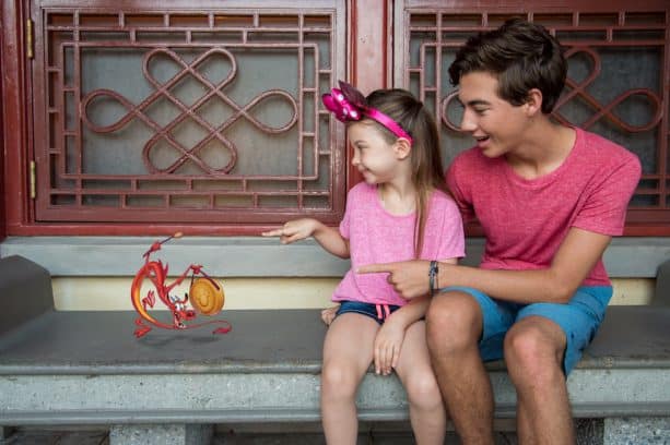Mushu Magic Shot from Disney PhotoPass at the China Pavilion in Epcot