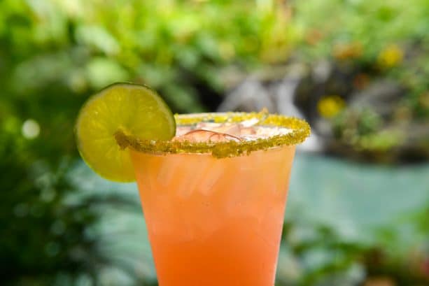 Rose Gold Margarita at Barefoot Pool Bar at Disneys Polynesian Village Resort