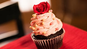 Chocolate Strawberry Cupcake at Disney’s Port Orleans Resort