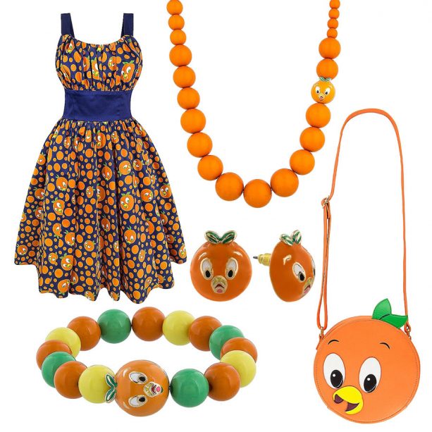 | The Main Street Mouse Orange Bird Dress and Accessories